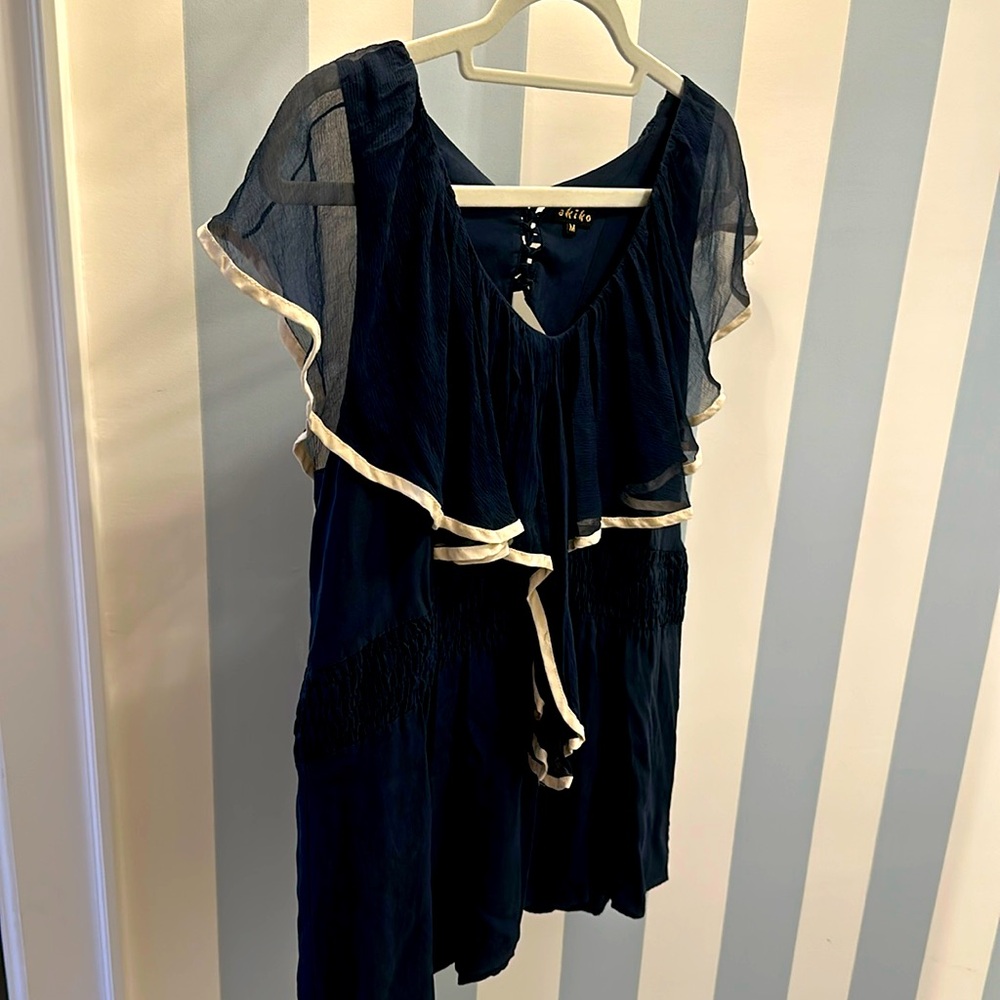 Akiko Revolve silk blouse size M